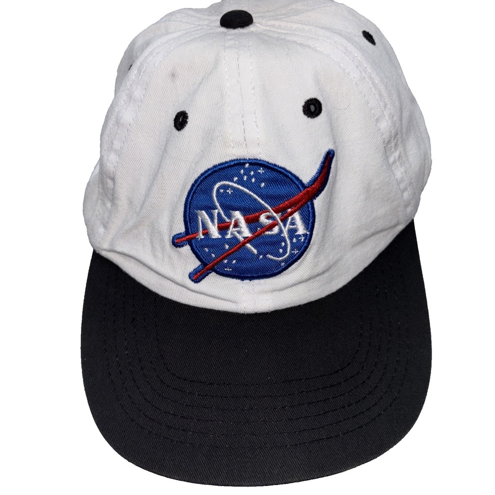Nasa Kids Hat Cap White Halloween 56 CM Adjustable Space Comfort Casusal